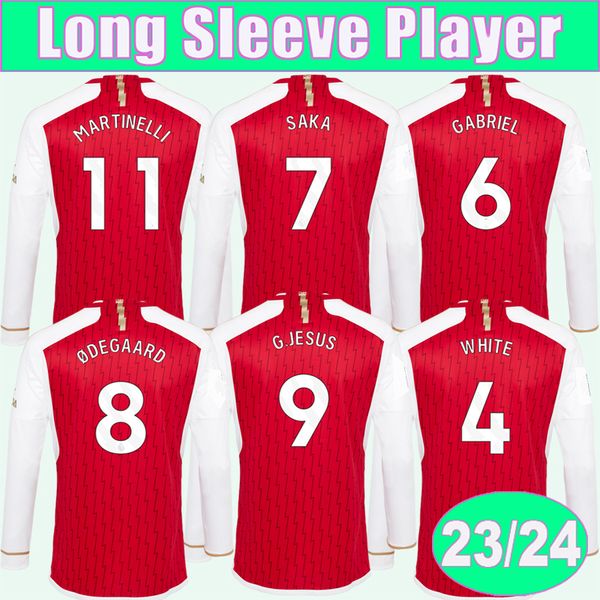 2023 24 white saka long sleeves player soccer jerseys g. jesus tierney gabriel odegaard smith rowe martinelli home away 3rd football shirt s, Black;yellow
2023 24 white saka long sleeves player soccer jerseys g. jesus tierney gabriel odegaard smith rowe martinelli home away 3rd football shirt s, Black;yellow