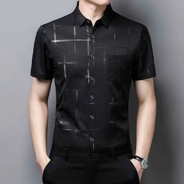 2023 new line fragmented flower half sleeve men's shirt summer ice silk non iron men's fashion short sleeve shirt polo collar blou, White;black
2023 new line fragmented flower half sleeve men's shirt summer ice silk non iron men's fashion short sleeve shirt polo collar blou, White;black