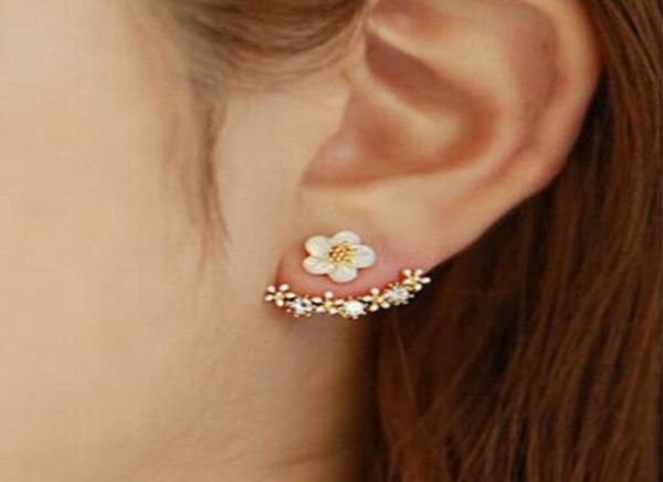 ear jackets earings women jewelry gift fashion flower crystal earrings gold back cuff stud earrings4295985, Silver
ear jackets earings women jewelry gift fashion flower crystal earrings gold back cuff stud earrings4295985, Silver
