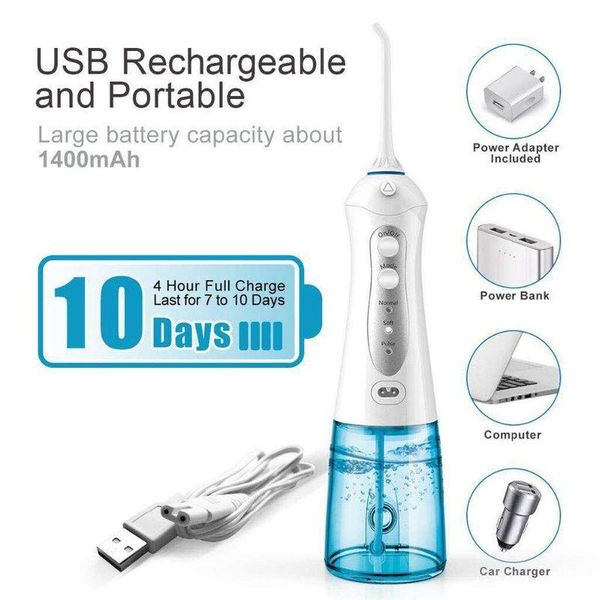toothbrush 5 modes oral irrigator usb rechargeable water floss portable dental water flosser jet 300ml irrigator dental teeth cleaner
toothbrush 5 modes oral irrigator usb rechargeable water floss portable dental water flosser jet 300ml irrigator dental teeth cleaner