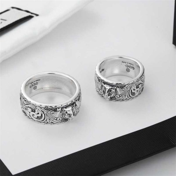 designer jewelry bracelet necklace head 925 tide relief pattern men women lovers same pair ring high quality, Silver
designer jewelry bracelet necklace head 925 tide relief pattern men women lovers same pair ring high quality, Silver