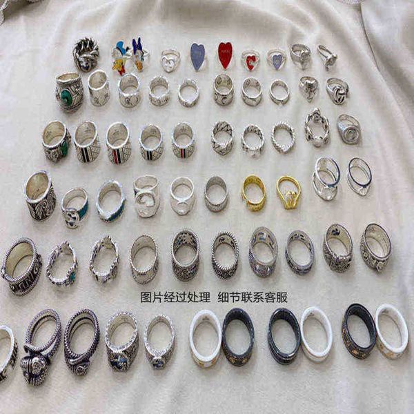 2023 new designer jewelry bracelet necklace ring accessories stripe spirit snake turquoise pig nose enamel green love fearless flower couple, Silver
2023 new designer jewelry bracelet necklace ring accessories stripe spirit snake turquoise pig nose enamel green love fearless flower couple, Silver