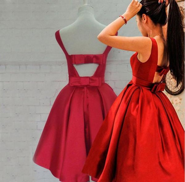 lovely red homecoming dresses short prom party gowns bateau neckline sleeveless satin dress cut out open back with bows custom mad6316970, Blue;pink
lovely red homecoming dresses short prom party gowns bateau neckline sleeveless satin dress cut out open back with bows custom mad6316970, Blue;pink