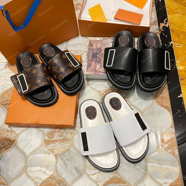 2023 designer women slippers pool pillow mules rubber bottom width slides hook loop fastener genuine leather luxury slide printed fashion me, Black
2023 designer women slippers pool pillow mules rubber bottom width slides hook loop fastener genuine leather luxury slide printed fashion me, Black