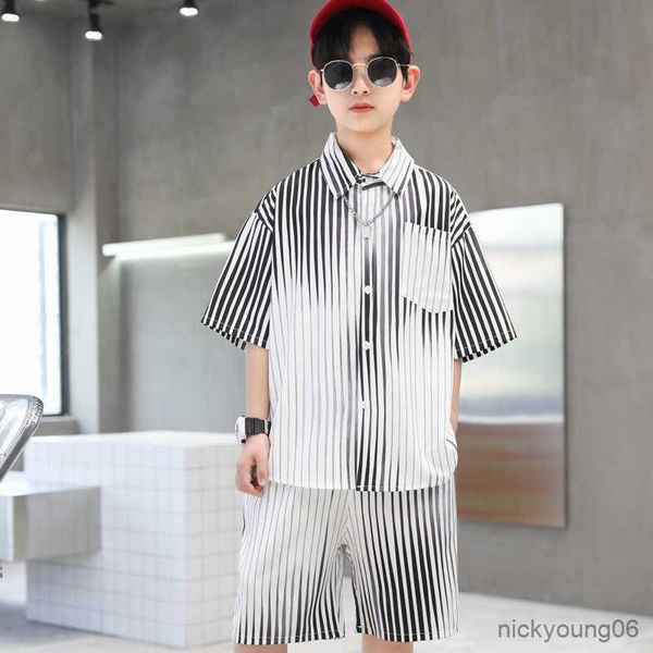 clothing sets summer boys striped shirt andshorts school kids tracksuit children big size outfits streetwear 5-14 years, White
clothing sets summer boys striped shirt andshorts school kids tracksuit children big size outfits streetwear 5-14 years, White