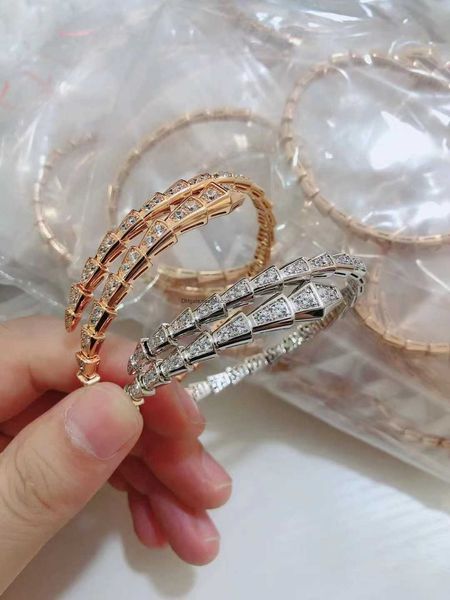 designer luxury belgary brand bracelet high version women's new full diamond bone 18k rose gold small man-waist snake bracelet, Black
designer luxury belgary brand bracelet high version women's new full diamond bone 18k rose gold small man-waist snake bracelet, Black