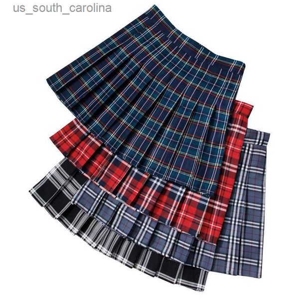 y2k korean fashion high waist women skirt plaid pleated a-line short pant lining mini skirts casual summer jk school uniform l230522, Black
y2k korean fashion high waist women skirt plaid pleated a-line short pant lining mini skirts casual summer jk school uniform l230522, Black