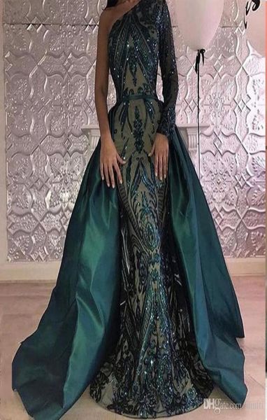 luxury dark green evening dresses one shoulder zuhair murad dresses mermaid sequined prom gown with detachable train custom made7652943, Black
luxury dark green evening dresses one shoulder zuhair murad dresses mermaid sequined prom gown with detachable train custom made7652943, Black