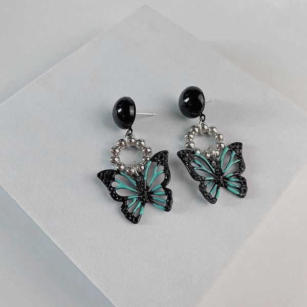 jewelry sweet cool black butterfly earrings female high-level sense versatile temperament new fashion ear accessories for the minority, Golden
jewelry sweet cool black butterfly earrings female high-level sense versatile temperament new fashion ear accessories for the minority, Golden