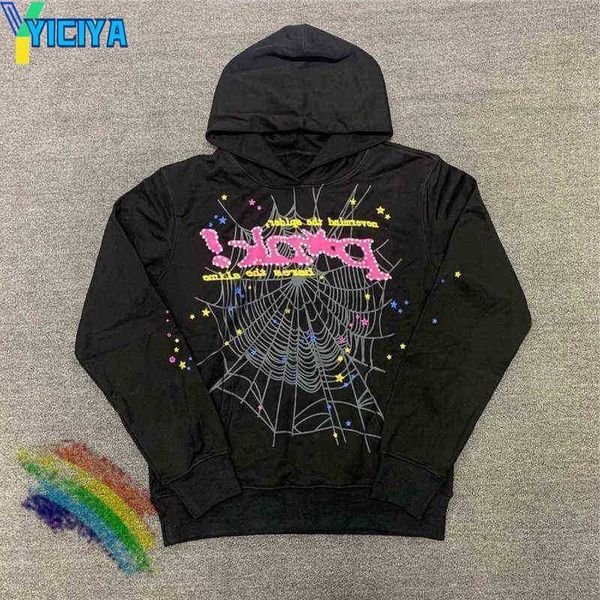 yiciya men's hoodies sweatshirts puff print sp5der hoodie men women heavy fabric spider web sweatshirts pullover, Black
yiciya men's hoodies sweatshirts puff print sp5der hoodie men women heavy fabric spider web sweatshirts pullover, Black