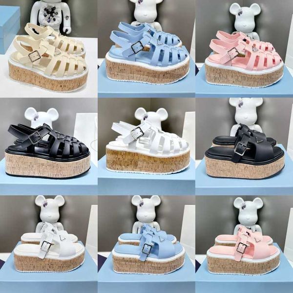 5.5cm cork wedges monolith sandals foam rubber slippers designer women shoes chunky platform slides triangle buckle logo beach pool slide fl, Black
5.5cm cork wedges monolith sandals foam rubber slippers designer women shoes chunky platform slides triangle buckle logo beach pool slide fl, Black