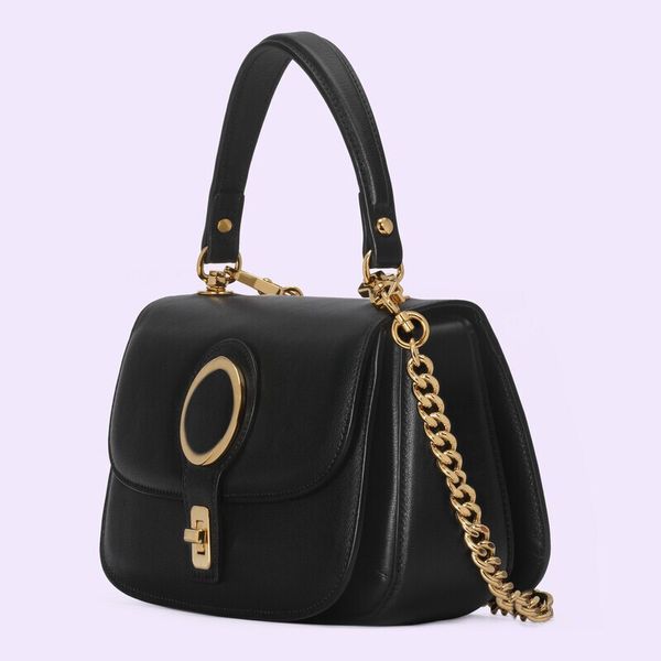 mini black shoulder bag with gold chain buckle opening and closing fashion new work bag brown
mini black shoulder bag with gold chain buckle opening and closing fashion new work bag brown