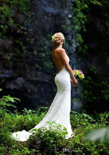 2019 spaghetti mermaid court train lace backless wedding dresses fashion summer garden beach lace wedding gowns backless wedd3430357, White
2019 spaghetti mermaid court train lace backless wedding dresses fashion summer garden beach lace wedding gowns backless wedd3430357, White