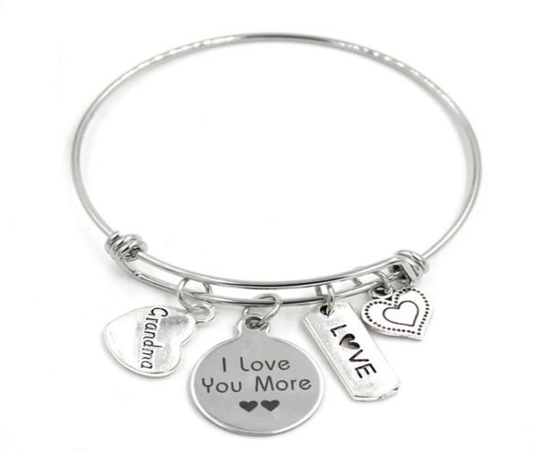 new arrival stainless steel bracelet adjustable wire bangle family charms bracelet grandma gifts jewelry8370366, Golden;silver
new arrival stainless steel bracelet adjustable wire bangle family charms bracelet grandma gifts jewelry8370366, Golden;silver