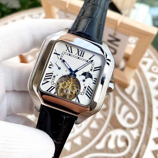 mens watch automatic mechanical watches sapphire 43mm classic designer wristwatch montre de luxe cowhide strap, Slivery;brown
mens watch automatic mechanical watches sapphire 43mm classic designer wristwatch montre de luxe cowhide strap, Slivery;brown