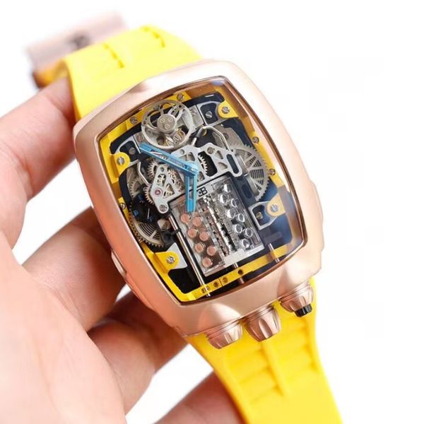 men's watch sports car 16-cylinder one-button start with logo, co-branded cal.v16 custom sports car movement, sapphire mirror, expensiv, Slivery;brown
men's watch sports car 16-cylinder one-button start with logo, co-branded cal.v16 custom sports car movement, sapphire mirror, expensiv, Slivery;brown