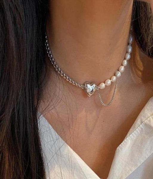 gothic baroque pearl heart pendant choker necklace for women wedding punk bead lariat gold color long chain chains12183837502717, Silver
gothic baroque pearl heart pendant choker necklace for women wedding punk bead lariat gold color long chain chains12183837502717, Silver