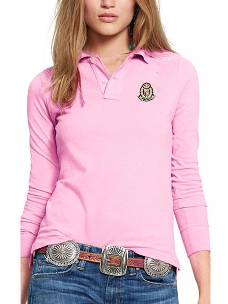 polos autumn ladies lapel polo shirt casual cotton longsleeved fashion slim logo women female t shirt golf tennis, White
polos autumn ladies lapel polo shirt casual cotton longsleeved fashion slim logo women female t shirt golf tennis, White