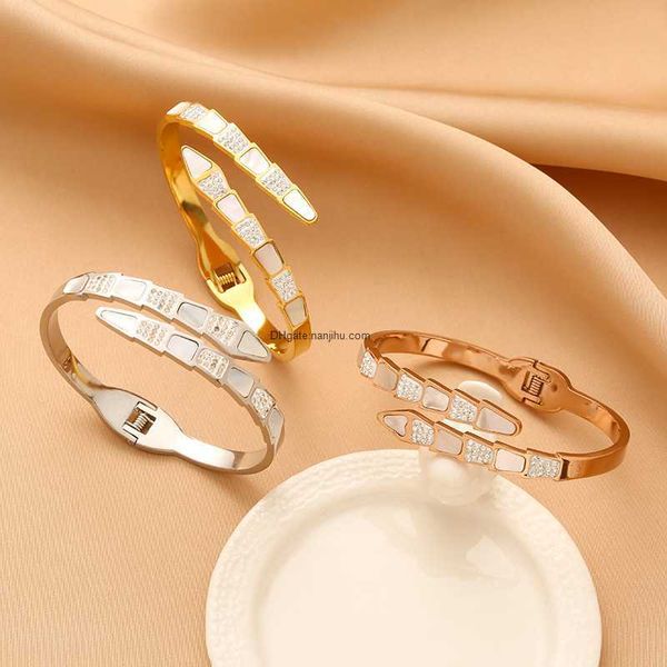 designer luxury belgary brand 2023 snake bone women ins fashion titanium steel colorless bracelet, Black
designer luxury belgary brand 2023 snake bone women ins fashion titanium steel colorless bracelet, Black