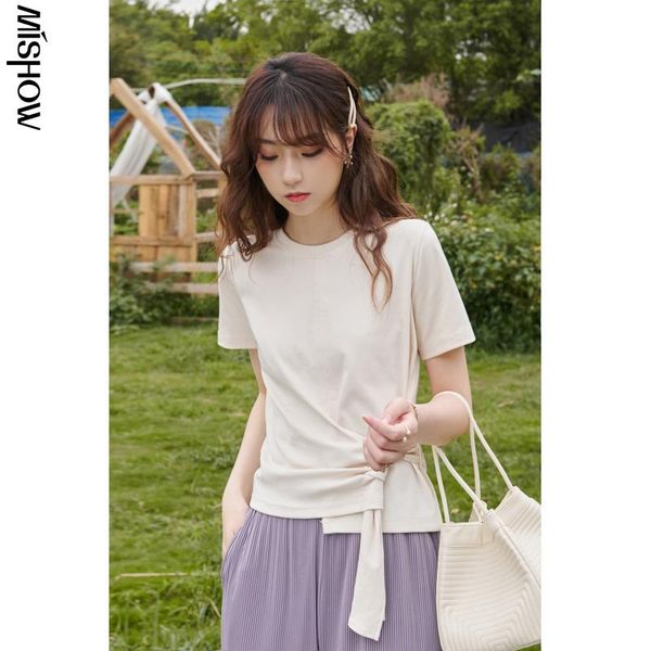 t-shirt mishow summer tshirt for women casual round neck solid bandage tshirts harajuku short sleeve female clothing mxa22t0018, White
t-shirt mishow summer tshirt for women casual round neck solid bandage tshirts harajuku short sleeve female clothing mxa22t0018, White