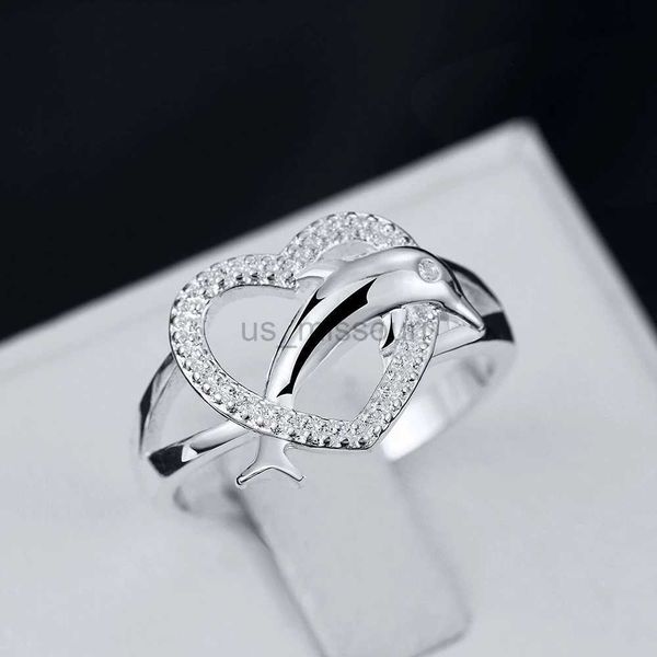 band rings 925 sterling silver fine love dolphins heart rings for women couple gifts fashion party wedding jewelry j230531
band rings 925 sterling silver fine love dolphins heart rings for women couple gifts fashion party wedding jewelry j230531