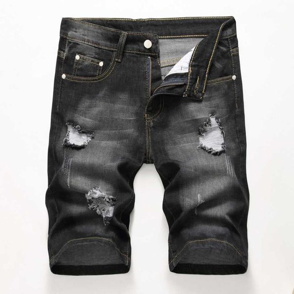 man designer denim pants with holes new personalized multi-color trendy men's elasticity, Blue
man designer denim pants with holes new personalized multi-color trendy men's elasticity, Blue