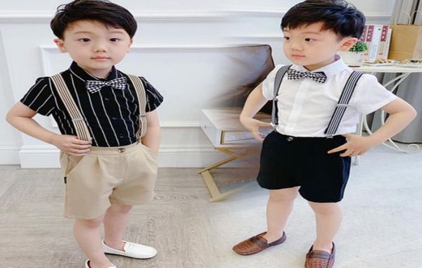 summer boys performance sets kids lapel short sleeve shirtstripe suspender shortsplaid bows tie 3pcs boy clothes a69015269286, White
summer boys performance sets kids lapel short sleeve shirtstripe suspender shortsplaid bows tie 3pcs boy clothes a69015269286, White