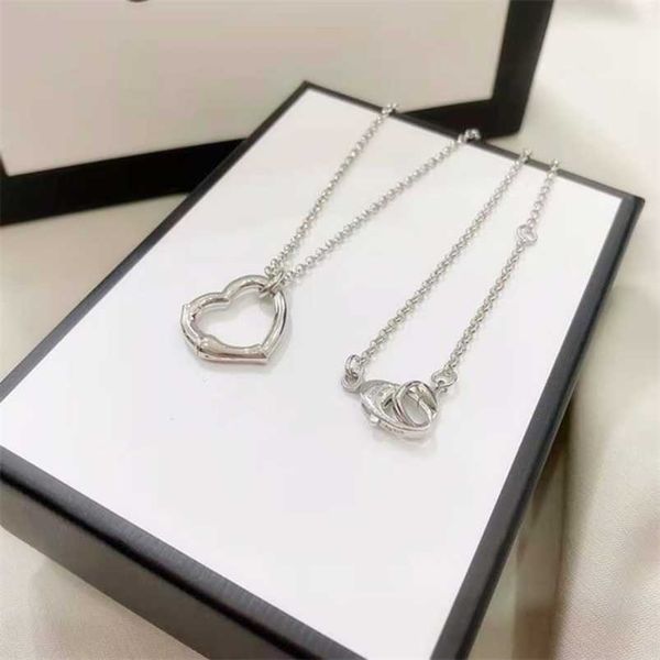 2023 new designer jewelry bracelet necklace ring zhigujia 925 tide women's bone festival peach heart hollowed out love pendant clavicle, Silver
2023 new designer jewelry bracelet necklace ring zhigujia 925 tide women's bone festival peach heart hollowed out love pendant clavicle, Silver