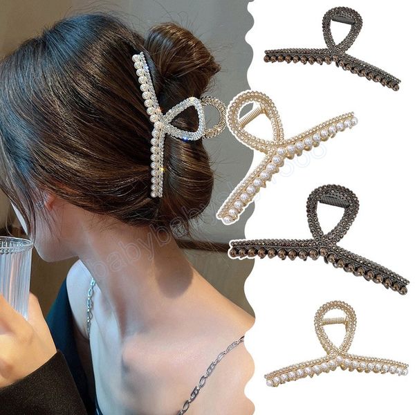rhinestone pearl grab clip high ponytail clip personality head clip female hair claw clip headdress hair card jewelry, Slivery;white
rhinestone pearl grab clip high ponytail clip personality head clip female hair claw clip headdress hair card jewelry, Slivery;white
