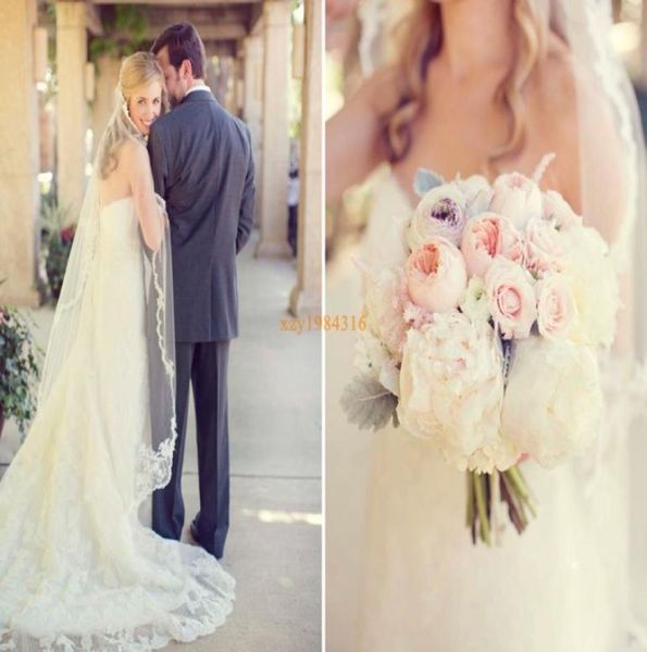 lace appplique edge blusher veils tulle white long cathedral wedding veils with lace purfle elaborate veils for bridal2335880, Black
lace appplique edge blusher veils tulle white long cathedral wedding veils with lace purfle elaborate veils for bridal2335880, Black