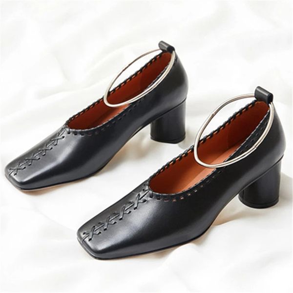 retro square toe women pumps chunky high heels metal circle decor woven dress shoes designer leather stiletto zapatos mujer, Black
retro square toe women pumps chunky high heels metal circle decor woven dress shoes designer leather stiletto zapatos mujer, Black