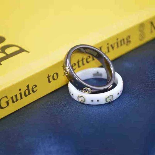20% off 2023 new designer jewelry bracelet necklace accessories black white ceramic line full circle bee planet star couple ring, Silver
20% off 2023 new designer jewelry bracelet necklace accessories black white ceramic line full circle bee planet star couple ring, Silver