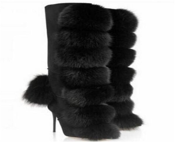 women luxurious fashion round toe black suede leather fur knee high stiletto thin heel boots charming long high heel boots8788847
women luxurious fashion round toe black suede leather fur knee high stiletto thin heel boots charming long high heel boots8788847