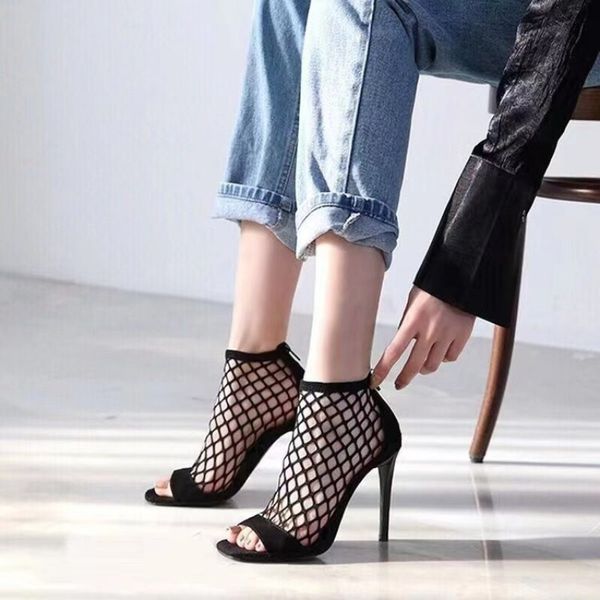 fashion thin high-heeled summer peep toe sandals large size 35-43 womens hollow sandals zipper casual party pumps shoes, Black
fashion thin high-heeled summer peep toe sandals large size 35-43 womens hollow sandals zipper casual party pumps shoes, Black