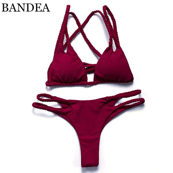 panties bandea bikini 2019 women swimwear brazilian bikini halter swimsuit push up swimwear bikini cut out bottom maillot de bain bikini, Red;black
panties bandea bikini 2019 women swimwear brazilian bikini halter swimsuit push up swimwear bikini cut out bottom maillot de bain bikini, Red;black