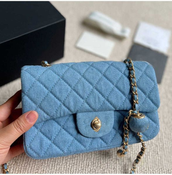 chaaa 2023 nnel mini flap bag handbag crossbody messenger shoulder bags denim blue purse chain strap classic timeless elegance
chaaa 2023 nnel mini flap bag handbag crossbody messenger shoulder bags denim blue purse chain strap classic timeless elegance