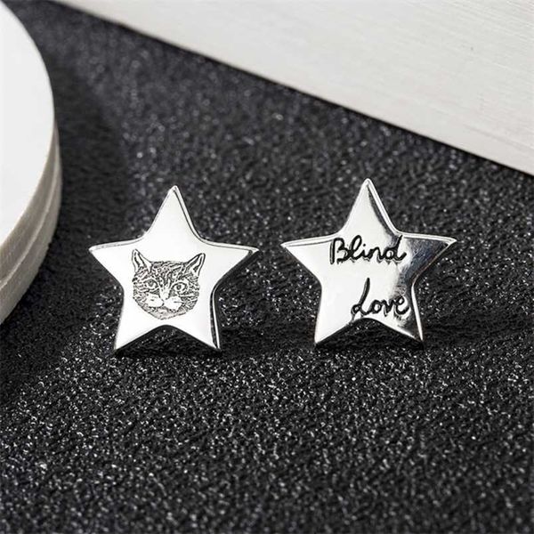 2023 new designer jewelry bracelet necklace ring jiaai fearless kitten five pointed star sterling trend male female couple earrings, Golden
2023 new designer jewelry bracelet necklace ring jiaai fearless kitten five pointed star sterling trend male female couple earrings, Golden