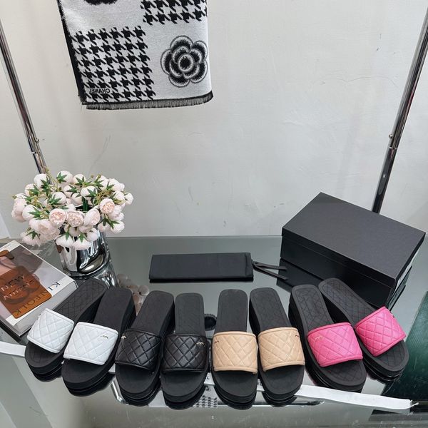 womens classic platform slippers chan c thick bottoms bath sandals outdoor quilting checks thick bottoms slides interlocking c slip on shoes, Black
womens classic platform slippers chan c thick bottoms bath sandals outdoor quilting checks thick bottoms slides interlocking c slip on shoes, Black