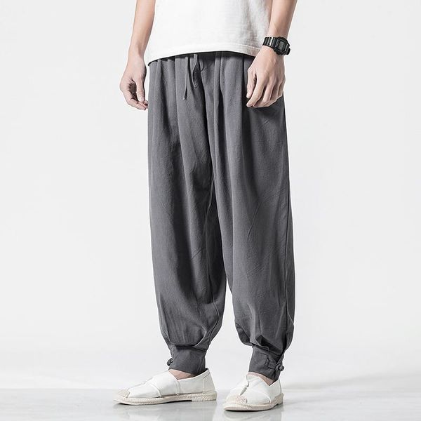 pants chinese style cotton linen casual pants men loose solid mens harem pants streetwear joggers men, Black
pants chinese style cotton linen casual pants men loose solid mens harem pants streetwear joggers men, Black