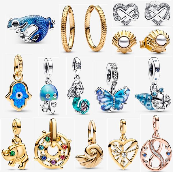 designer jewelry new pendant necklaces the little mermaid set earings diy fit pandora bracelet necklace with box, Silver
designer jewelry new pendant necklaces the little mermaid set earings diy fit pandora bracelet necklace with box, Silver