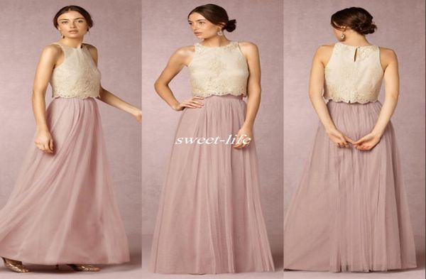 2019 two pieces bridesmaids dresses crew neck chiffon tulle a line pleats lace applique pastels maid of honor prom gowns cus1112354, White;pink
2019 two pieces bridesmaids dresses crew neck chiffon tulle a line pleats lace applique pastels maid of honor prom gowns cus1112354, White;pink