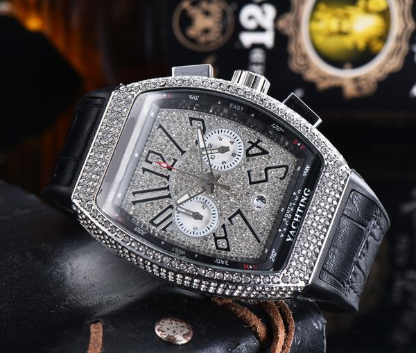 2023 new watch men's leisure diamond watches gold steel leather quartz wristwatch strap male relogio masculino fra17, Slivery;brown
2023 new watch men's leisure diamond watches gold steel leather quartz wristwatch strap male relogio masculino fra17, Slivery;brown