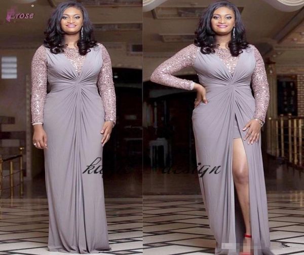 new design african plus size evening dresses sequins long sleeves front split chiffon sheath custom made women formal wear party p2992322, Black
new design african plus size evening dresses sequins long sleeves front split chiffon sheath custom made women formal wear party p2992322, Black