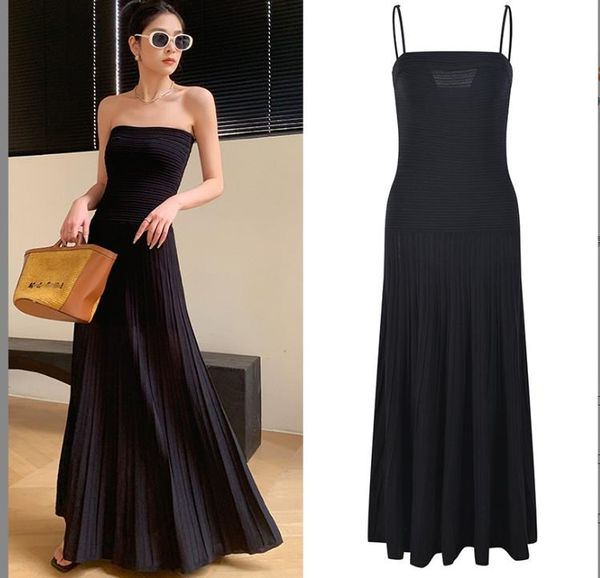 518 2023 runway dress spaghetti strap sleeveless kint dress empire brand same style dress flora print womens clothes yl, Black
518 2023 runway dress spaghetti strap sleeveless kint dress empire brand same style dress flora print womens clothes yl, Black