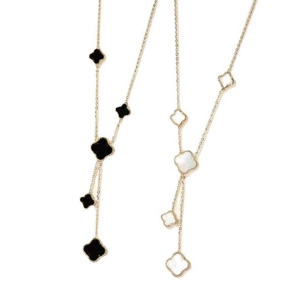 18k gold plated five/flower brand desinger necklace 4/four leaf clover necklaces agate shell mother-of-pearl for mother's day jewelry w, Silver
18k gold plated five/flower brand desinger necklace 4/four leaf clover necklaces agate shell mother-of-pearl for mother's day jewelry w, Silver