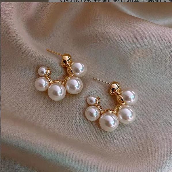large pearl earrings 925 silver needle stud earrings female fashion earrings female party birthday jewelry gifts, White
large pearl earrings 925 silver needle stud earrings female fashion earrings female party birthday jewelry gifts, White