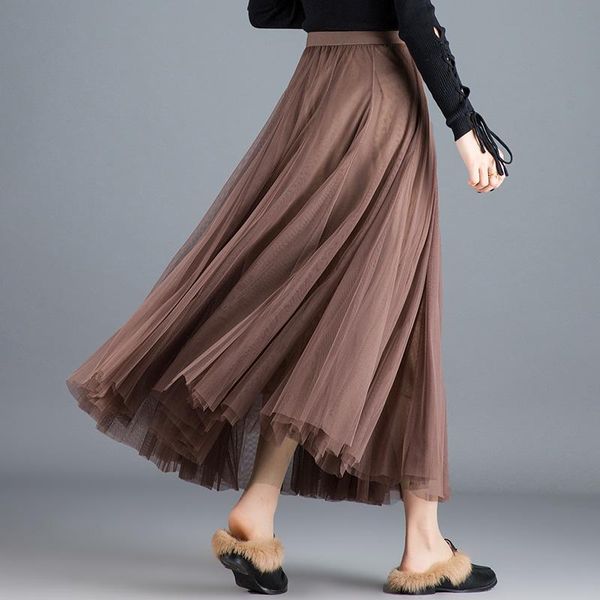 dresses spring summer mesh skirt women casual long skirts elegant faldas saia retro elastic waist robe, Black;gray
dresses spring summer mesh skirt women casual long skirts elegant faldas saia retro elastic waist robe, Black;gray