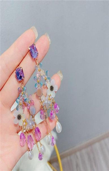 dangle chandelier korean fashion fabric flower drop earring crystal rhinestone pearl tassel long earrings for women girls trendy8939246, Silver
dangle chandelier korean fashion fabric flower drop earring crystal rhinestone pearl tassel long earrings for women girls trendy8939246, Silver