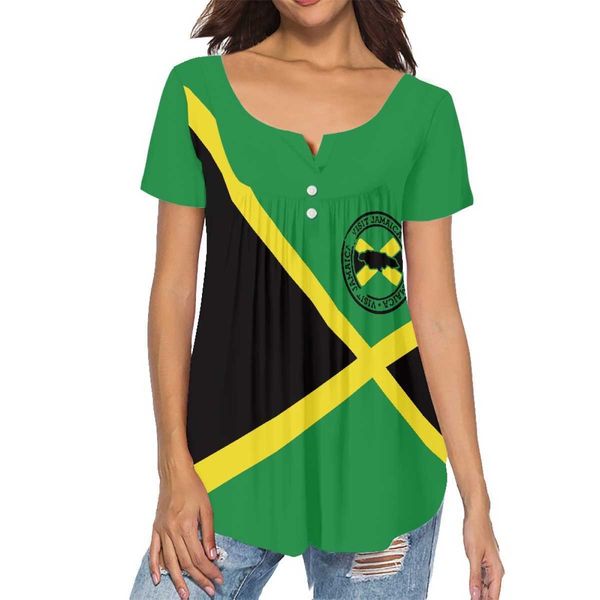 jamaica clothing customized women's blouses shirts wholesale jamaica flag design women shirts blouses and bg, White
jamaica clothing customized women's blouses shirts wholesale jamaica flag design women shirts blouses and bg, White