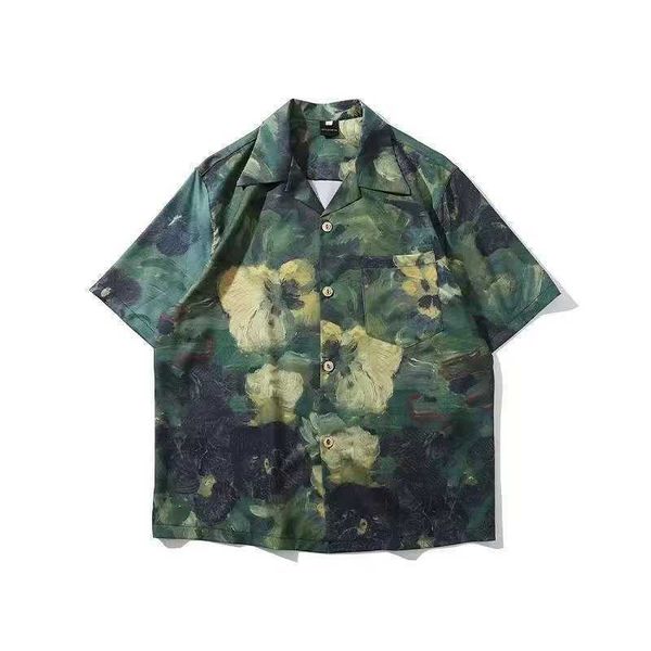 vintage cuban collar oil printed shirt men's and women's fashion loose hawaiian shortsleeved shirt dhdj, White;black
vintage cuban collar oil printed shirt men's and women's fashion loose hawaiian shortsleeved shirt dhdj, White;black